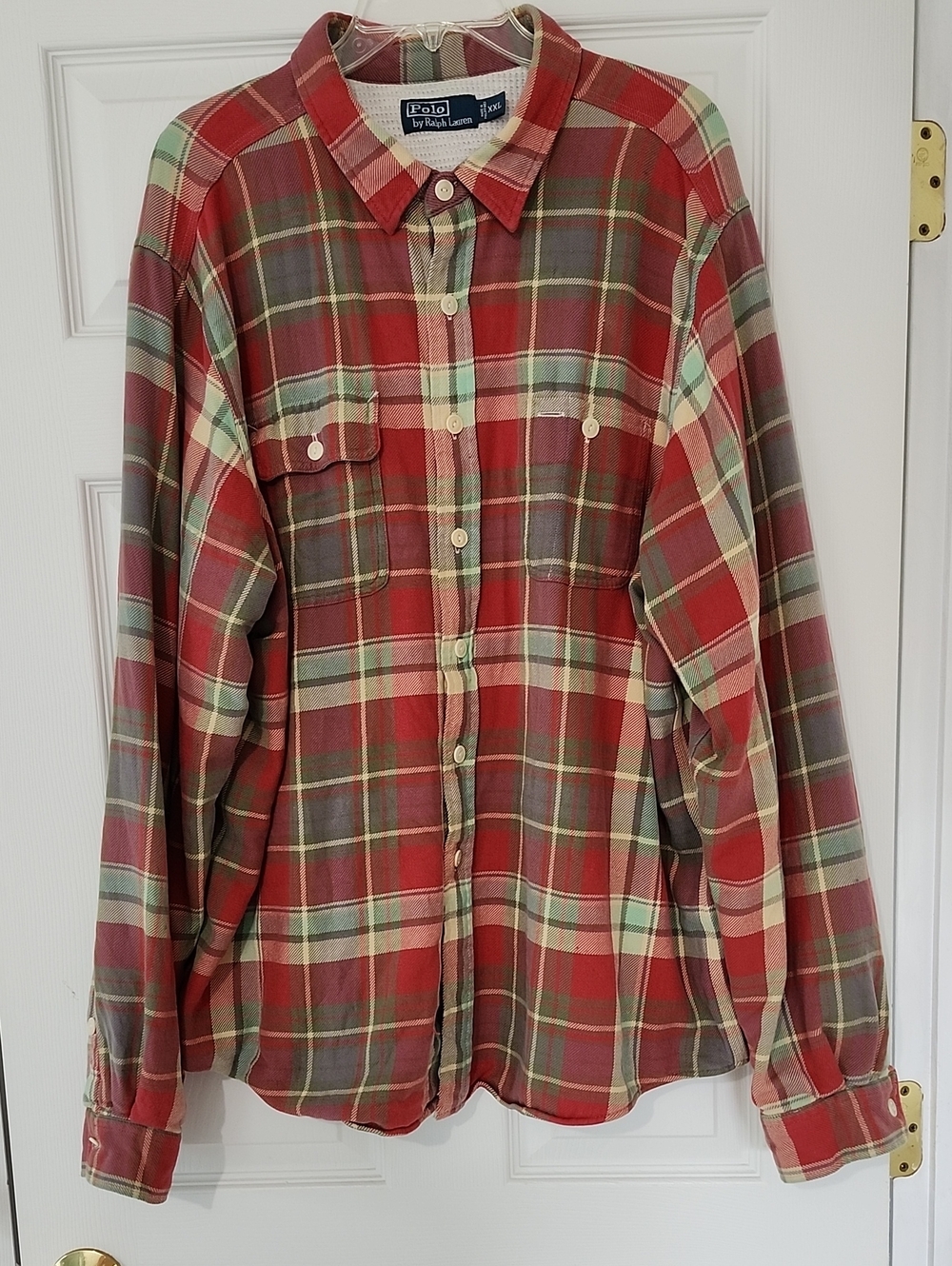 Vintage Polo Ralph Lauren Flannel Shirt Thermal Lined XXL Mens